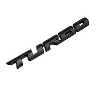 Alamor Etiquetas Engomadas De La Etiqueta Engomada del Coche del Metal De Turbo 3D Que Ponen Letras A La Insignia De La Puerta Posterior De La Parte Posterior del Cuerpo del Coche para Auto-Negro