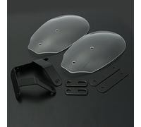 Alamor Guardamanos De La Motocicleta Manoplas del Manillar Protecter para Harley XL 883 1200 Dyna Road King-Transparente