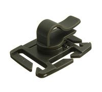 Alamor Manguera de consumición rotativa Cinta Tubo Abrazadera Clip Molle hidratación vejiga Trampa - Verde