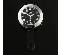 Alamor Soporte De Reloj De Dial Impermeable De Bicicleta De Motocicleta para Harley/Honda/Suzuki/Yamaha-Silver