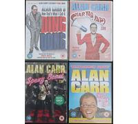 ALAN CARR DVD COLLECTION - TOOTH FAIRY LIVE / YAP YAP YAP LIVE / SPEXY BEAST LIVE / NOW THAT'S WHAT I CALL A DING DONG