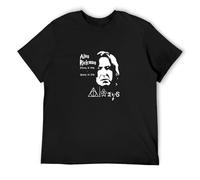Alan Rickman Film Movie Actor Tribute Men's T-Shirt Unisex Black Cotton Print tee Shirts M