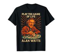Alan Watts Cita Jugar Juego Vida Poker Zen Cartas Arte Camiseta