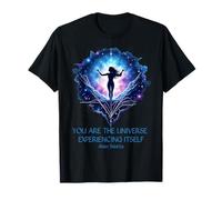 Alan Watts Cita Universo Espacio Galaxia Luz Espiritual Camiseta