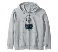 Alan Watts Tierra Roots Cita Naturaleza Árbol Hojas Cosmos Sudadera con Capucha