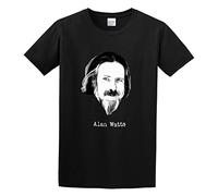 Alan Watts Zen Buddhist Philosophy Men's T-Shirt Unisex Black Cotton Print tee Shirts XXL