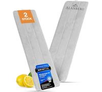 ALANBERG® - Almohadillas de Repuesto de Microfibra XL - Sistema de Doble Cámara, Mopa para Todo Tipo de Suelos, Almohadillas de Microfibra de 40 cm - Paquete de 2