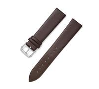 ALANIZ Correas de reloj, correa de reloj de cuero de 8-22 mm, correas de reloj de cuero finas con hebilla de pasador(Dark Brown,Other)