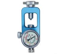 Alanmoship 1 adaptador de inflador de aire de válvula DIN de buceo con calibre de 6000 psi para llenado y calibración de tanques de buceo, cuerpo de aleación de aluminio, rosca G5/8, negro para buceo