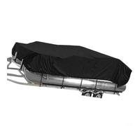 Alanmoship 1 cubierta cuadrada para barco, tela Oxford 210D, se adapta a buques de 17-20 pies/21-24 pies, negro, para almacenamiento al aire libre y protección del muelle