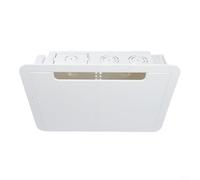 Alanmoship 1 paquete de 9 pulgadas en pared TV Media Box empotrada para Fire TV para Samsung One Connect para MINI, caja de plástico blanco con borde para organización de cine en casa
