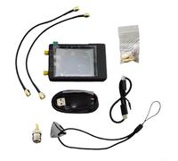 Alanmoship 1 paquete de analizador de red vectorial 10KHz-1.5GHz con pantalla de 2.8 pulgadas para pruebas de antena RF, medidor portátil S11/S21 para radioaficionados ingenieros DIY negro