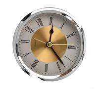 Alanmoship 1 paquete de movimiento de reloj de cuarzo de 89 mm para bricolaje escritorio de pared, relojes de metal de madera, repuesto de reparación de relojes de metal dorado plateado ABS y núcleo