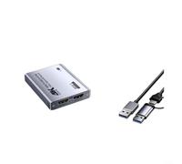 Alanmoship 1 paquete de tarjeta de captura de video 4K60Hz para Switch y PS5, dispositivo de transmisión en bucle de baja latencia, material ABS, diseño compacto para jugadores negro (1080P)