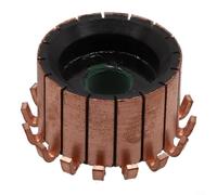 Alanmoship 1 pieza 16P dientes engranaje plata cobre motor eléctrico conmutador 8 x 26 x 17,6 mm para robots de automatización industrial, adecuado para talleres de fabricación