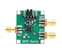 Alanmoship 1 pieza HMC349 HMC849 Módulo de interruptor RF SPDT 6GHz Ancho de banda Alto Aislamiento 50Ohm para pruebas de laboratorio de interfaz SMA Automatización Industrial ABS verde 2.5x3cm (MC349
