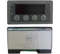 Alanmoship 1 unidad medidor de pantalla digital 0-20mA 2-10V lector de señal analógica con RS485 para protocolo MODBUS pantalla LED para pruebas de sistema de control de fábrica gris 79 mm (edición