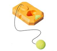 Alanmoship 1 Unidades de Entrenador de Tenis con Base de Rebote Bola Solo Práctica Ayuda Antideslizante Pe Naranja Para Al Aire Libre Interior Parque Autoentrenamiento