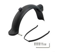 Alanmoship 1 Unidades Guardabarros Trasero con Soporte de Luz Trasera para Xiaomi 4 Pro Scooter Eléctrico, ABS para FENDER Kit de Repuesto Previene Barro para SPLASH, Negro para Montar al Aire Libre