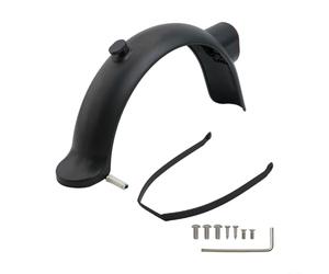 Alanmoship 1 Unidades Guardabarros Trasero con Soporte de Luz Trasera para Xiaomi 4 Pro Scooter Eléctrico, ABS para FENDER Kit de Repuesto Previene Barro para SPLASH, Negro para Montar al Aire Libre