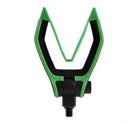 Alanmoship 1 unids en forma de V ajustable caña titular punta con rosca M3/8 para pesca de carpa de mar orilla banco de pesca cabeza Pvc verde (verde)