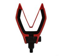 Alanmoship 1 unids en forma de V ajustable caña titular punta con rosca M3/8 para pesca de carpa de mar orilla banco de pesca cabeza Pvc verde (rojo)