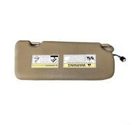 Alanmoship 1 visera solar para el lado izquierdo del conductor beige con luz de espejo 83280TLAA12ZA compatible con Honda CR-V 2017-2022, piel sintética y LED, ideal para la conducción diaria