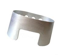Alanmoship 1 X Portátil Camping Estufa Aleación de Aluminio para Mini Backpacking Quemador Compacto Cocina al aire libre para Senderismo Pesca Picnic Viajes Plata 13X6.5Cm