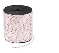 Alanmoship 100 m 6 mm Nylon Recoil Starter Pull Rope 16-Strand para cable trenzado para cortacésped, motosierra, recortadora, cepillo de repuesto, motor blanco