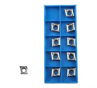 Alanmoship 10pcs CCGT09T302-AK H01 CNC Insertos de carburo para aleación de aluminio, semiacabado y acabado indexable torneado portaherramientas