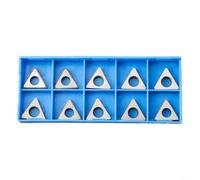 Alanmoship 10pcs MT1603 MT2204 CNC Torneado Herramienta Titular Cuña Accesorios, Insertos de carburo de alta resistencia para torno de metalurgia, Plata (MT1603)