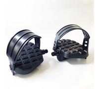 Alanmoship 2 pares de pedales de bicicleta estática de control magnético con rosca de 9/16 pulgadas y 1/2 pulgadas para ciclismo en interiores, bicicleta estacionaria vertical, gimnasio en casa