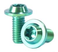Alanmoship 2 pernos de jaula de aleación Ti M5 x 10 mm para botella de agua, tornillos de cabeza de armadura ultraligeros a prueba de óxido para ciclismo de montaña, carretera, equitación al aire