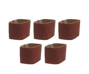 Alanmoship 5 correas de lijado de 283 x 100 mm, paño de esmeril para rueda de pulido de dibujo de alambre, desbarbado de metal en aleación de aluminio de acero inoxidable (grano 80)