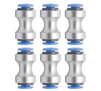 Alanmoship 6 conectores de tubo de alimentación de PTFE de metal para impresora 3D compatibles con Bambu Lab P1P/P1S/X1/X1C/X1E, accesorios de aleación resistentes a altas temperaturas