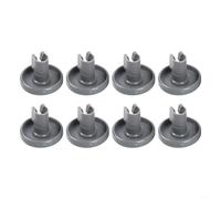 Alanmoship 8 ruedas de rodillo inferior para lavavajillas de repuesto para Electrolux para AEG se adapta a la parte 50286965004 ABS Construcción silenciosa Kit de mantenimiento de electrodomésticos