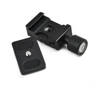 Alanmoship Abrazadera K30 con placa de liberación rápida QR de montaje de 1/4 pulgadas para Arca para trípodes SWISS Benro, soporte en L de aleación de aluminio para fotografía de cámara