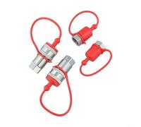 Alanmoship Acoplador rápido femenino hidráulico ISO7241-A con el casquillo, acero al carbono NPT 1/2, 1/4, 3/8 para los sistemas del estilo del pionero, alta presión galvanizada 3600 PSI (NPT1/4)