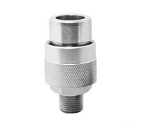 Alanmoship Acoplador rápido hidráulico NPT 3/8 de acero al carbono con bloqueo de rosca y bloqueo de bola, llave hidráulica y gato hidráulico para mantenimiento industrial (eyector femenino)