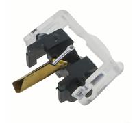 Alanmoship Aguja de repuesto para tocadiscos Shure M44G M44-7 M55E, cartucho de tocadiscos de aleación de aluminio para DJs Home Audio, color negro