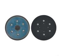 Alanmoship Almohadilla de lijado de 6 pulgadas y 6 agujeros y almohadilla de respaldo de poliuretano de 150 mm para lijadora orbita, carpintería, pulido de metal, reparación del hogar