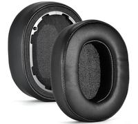 Alanmoship Almohadillas de repuesto compatibles con auriculares Teufel REAL BLUE-NC Audiophile, espuma viscoelástica de piel sintética suave, cómodas almohadillas negras