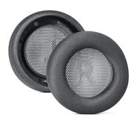 Alanmoship Almohadillas de repuesto de esponja suave, para Corsair para auriculares inalámbricos virtuoso MAX PRO, cómoda funda de cojín de oficina para juegos, negro y gris, paquete de 2 (color