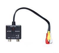 Alanmoship AV de NTSC al modelo M03 del modulador del RF con la ayuda de frecuencia del VHF, entrada de HD y salida audio/video coaxial