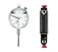 Alanmoship Base magnética pequeña y kit de indicador de dial de 0 a 1 pulgada con puntos de contacto de acero inoxidable endurecido, caja de latón forjado, anillo de escala giratorio, múltiples