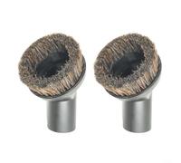 Alanmoship Boquilla de cepillo de pelo de caballo de 35 mm con cabeza redonda giratoria para muebles, tapicería, interiores de automóviles y espacios reducidos, compatible con KARCHER (1)