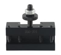 Alanmoship BXA #1 Soporte de poste de herramienta de cambio rápido para torno, columpio de 10-15 pulgadas, capacidad de 1/4-5/8 pulgadas, poste de herramientas de torneado y orientación de acero para