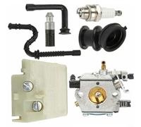 Alanmoship Carburador de repuesto con filtro de aire para modelos de motosierra 024, 026, MS240, MS260, juego completo de ajuste para mejorar la eficiencia del motor