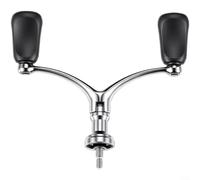 Alanmoship Carrete de pesca plegable, brazo de manivela de metal con agarre suave para carretes serie 500-4000, pieza de repuesto para pescadores al aire libre, negro (B)