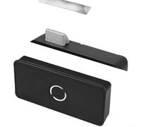 Alanmoship Cerradura biométrica inteligente para cajón con huella dactilar, recargable por USB, IP65, impermeable, para almacenamiento de armario de oficina en casa, color negro, 74 x 5 cm (modelo 502